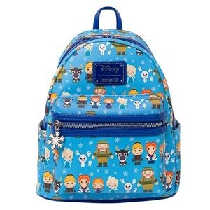 Loungefly Disney Frozen Chibi Mini Backpack Blue New With Tags